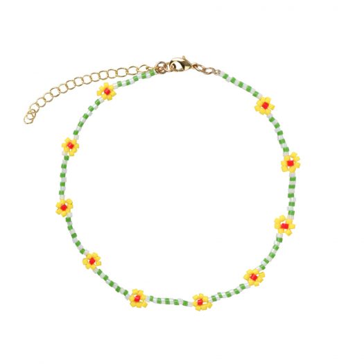 Daisy Anklet yellow