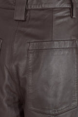 Cleo Pants Leather ganache