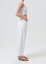 Cropped Poppy Tank white