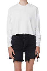 Mason Cropped Tee white