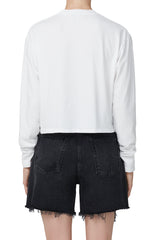 Mason Cropped Tee white