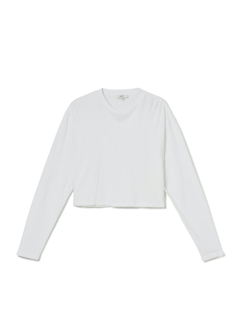 Mason Cropped Tee white
