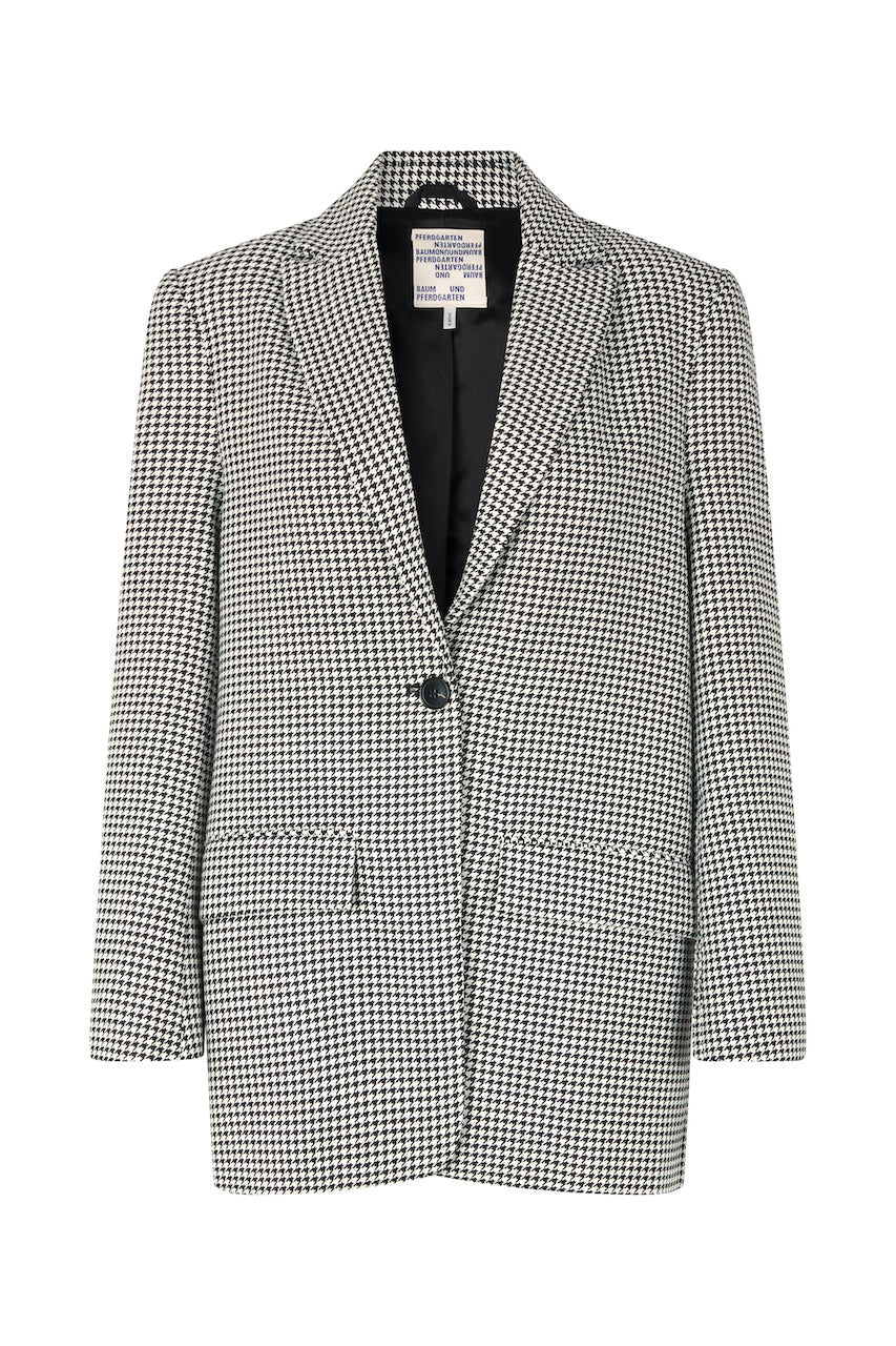 Balca Blazer petit black white check