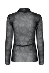 Jodi Longsleeve black embroidery