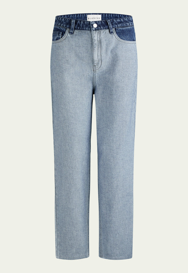 Avelon Reverse Jeans mid blue