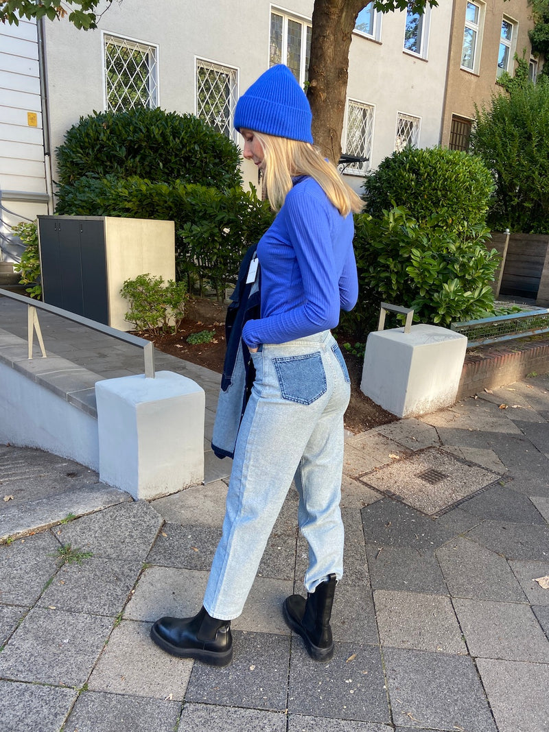 Avelon Reverse Jeans mid blue