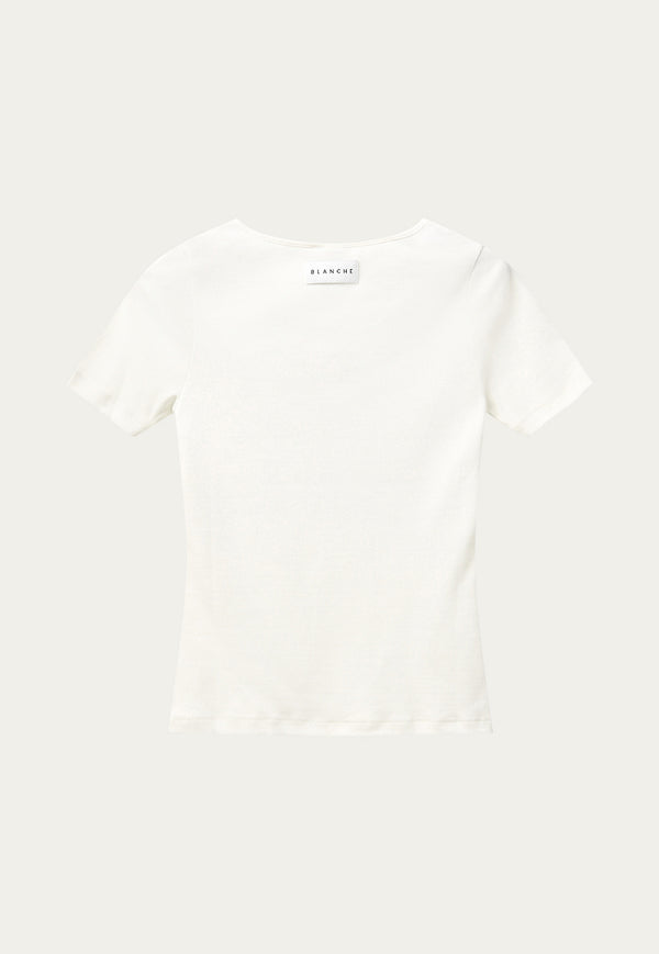 Rio Rib T-Shirt white
