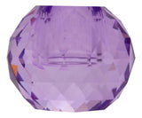 Kerzenständer kristall prisma violett