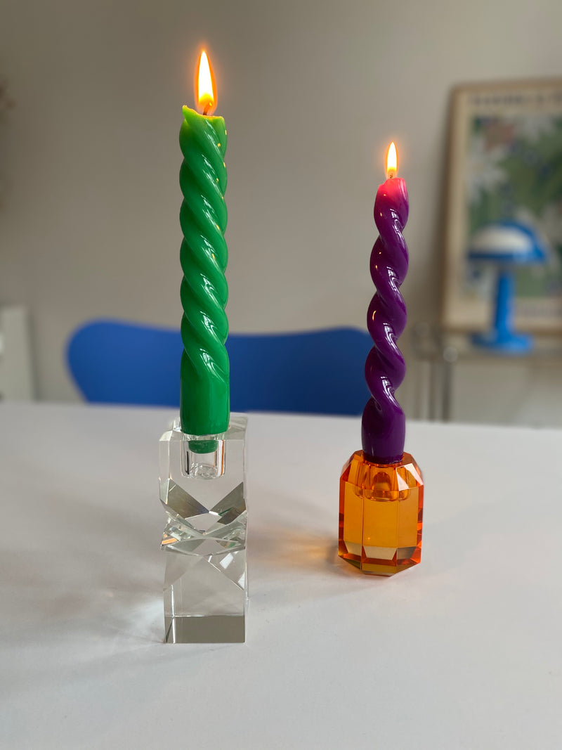 Kerzenständer Kristall reflection klar