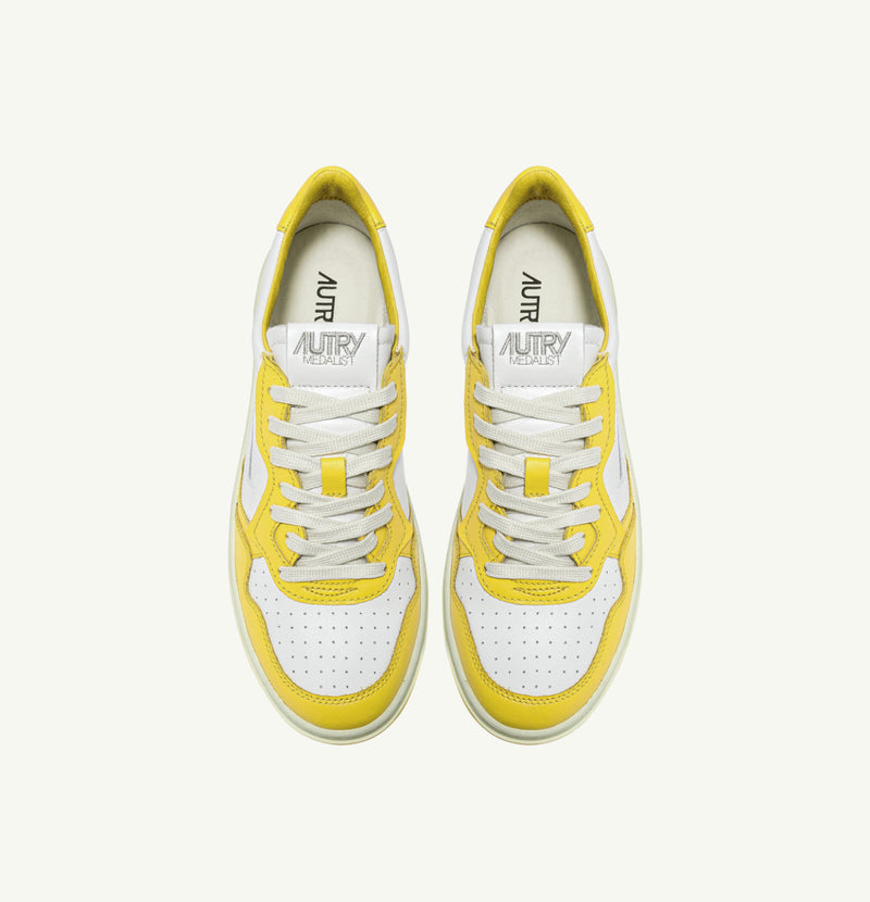 Autry Medalist Sneaker bicolor yellow