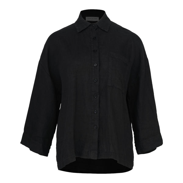 Linen Shirt Mons black