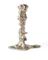 Drip Candle Holder Large silver