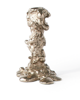 Drip Candle Holder Small silver