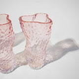 Ostrea Rock Glass Vase pale rose