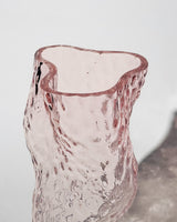 Ostrea Rock Glass Vase pale rose