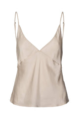 Jette Solid Bias Seams Camisole Top crystal grey