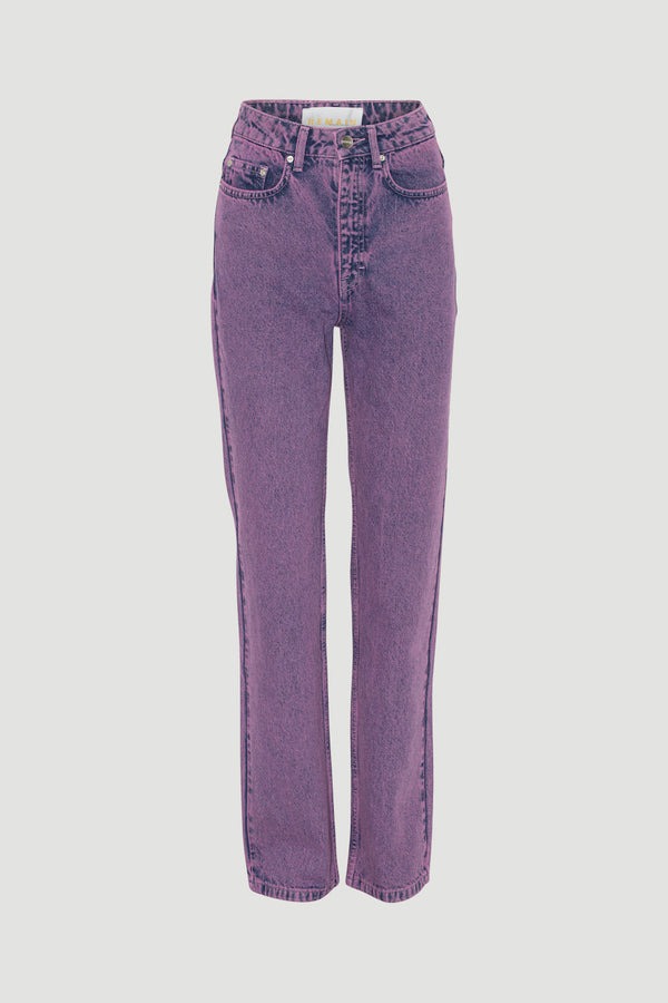 Denim Pants acid washed lilac