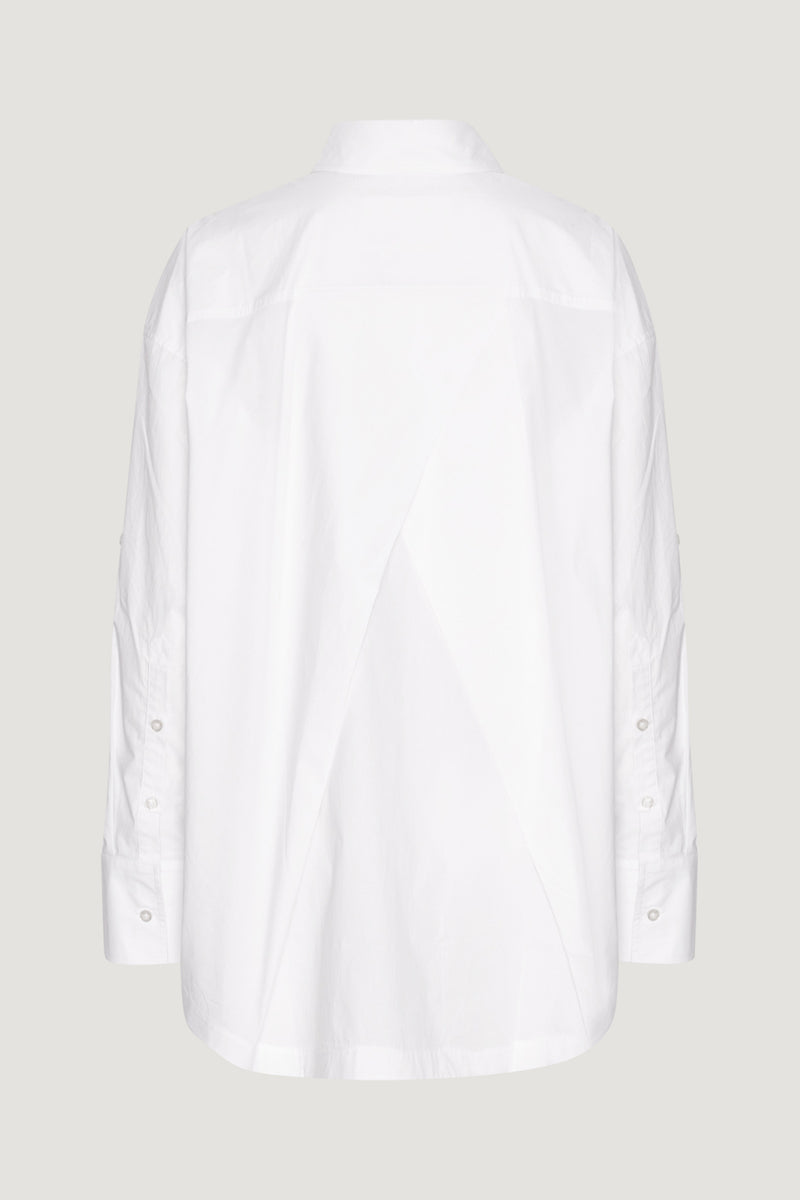 Naja Shirt Pleated Back bright white