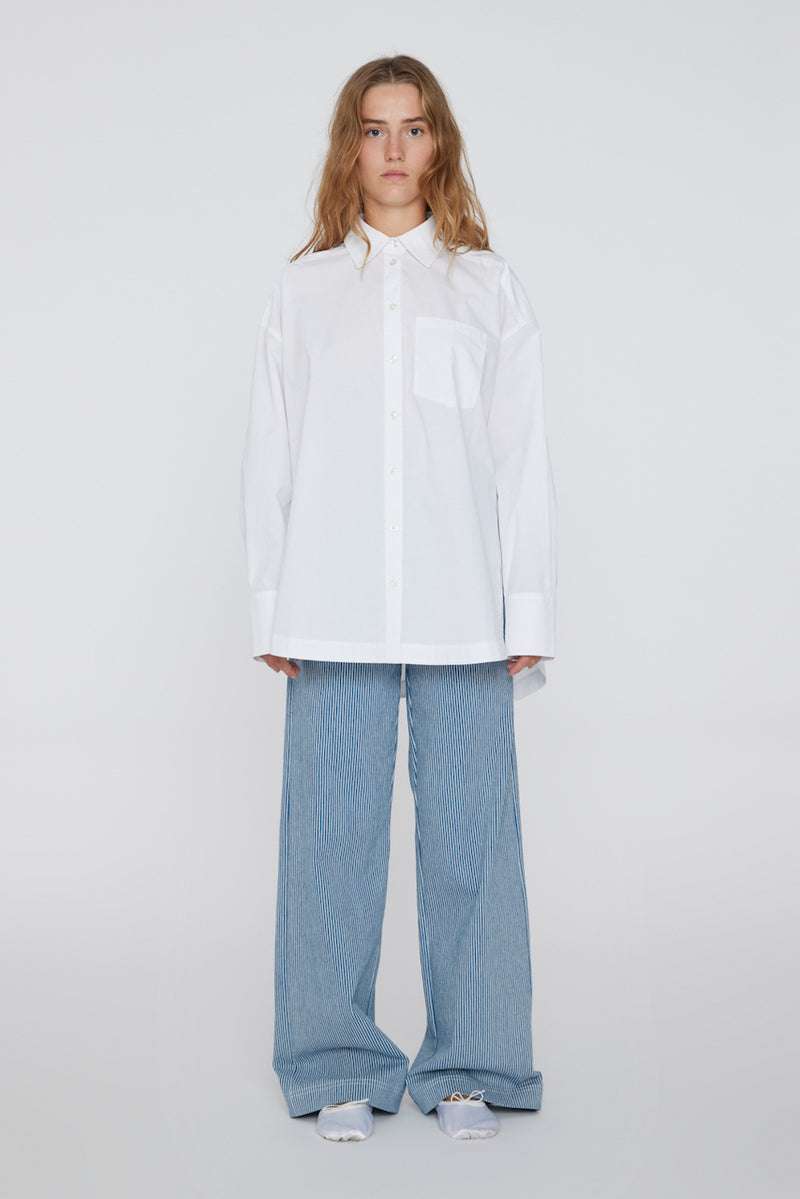 Naja Shirt Pleated Back bright white
