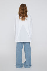 Naja Shirt Pleated Back bright white