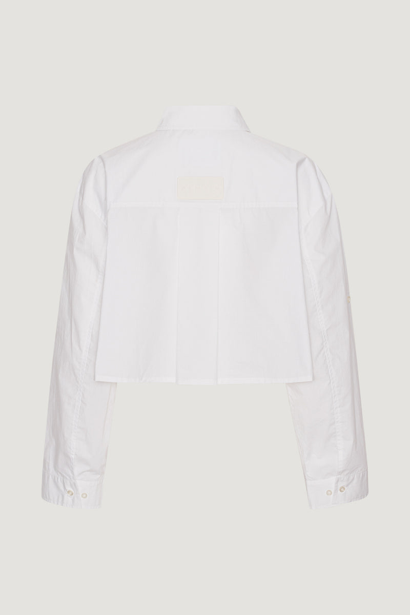 Sana Cropped Shirt bright white