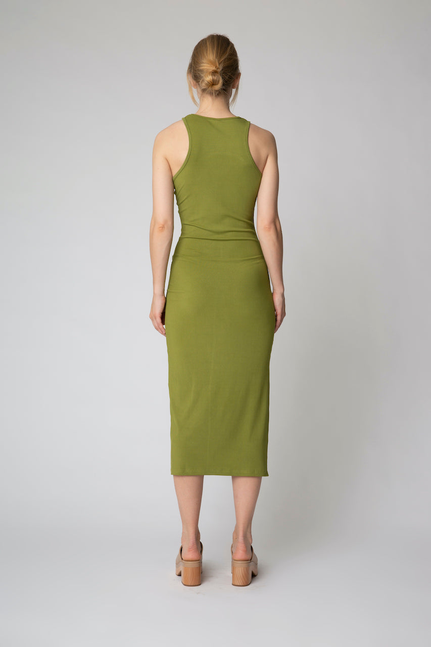 RaffaRS Dress bronze green