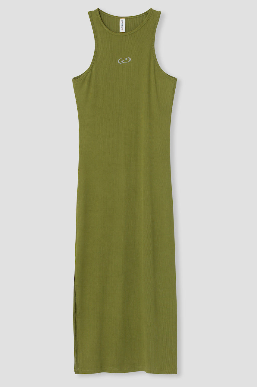 RaffaRS Dress bronze green