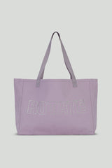 Canvas Shopper W. Logo purple