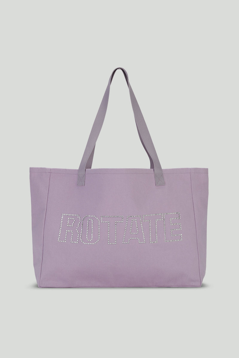 Canvas Shopper W. Logo purple