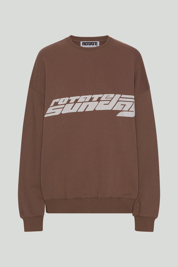 Logo Crewneck Sweater chestnut