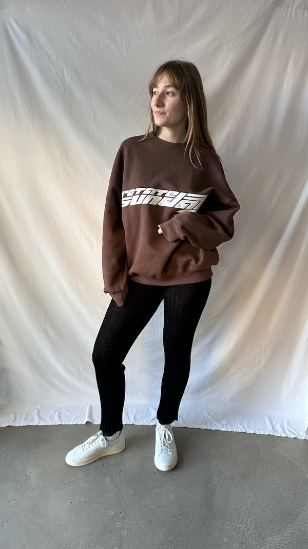 Logo Crewneck Sweater chestnut