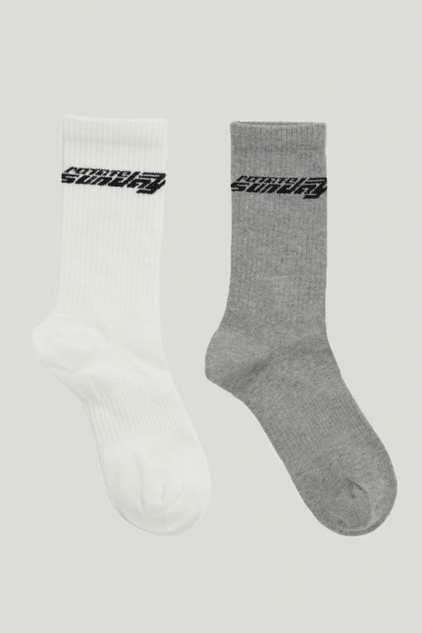 Rotate Logo Socks 2 Pack marsmallow / wet weather