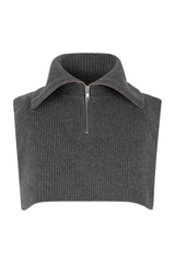 Flinti Zip Scarf gray pinstripe