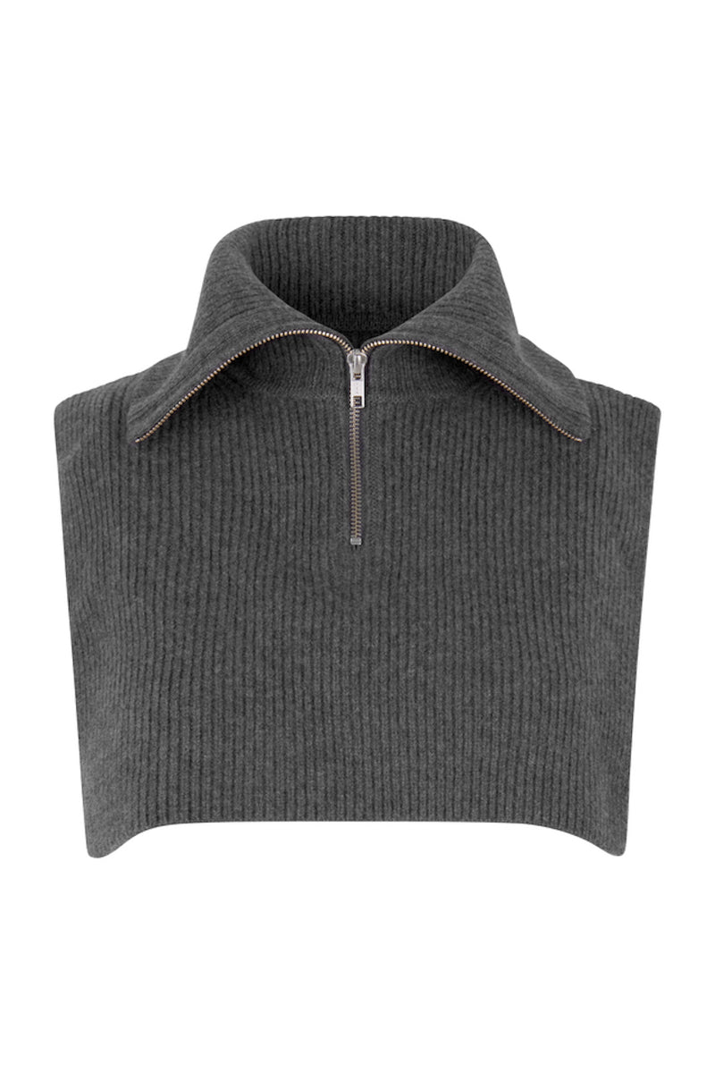 Flinti Zip Scarf gray pinstripe