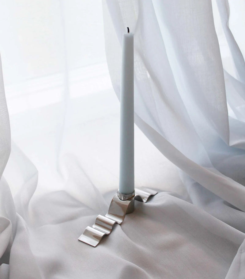 Icon Kerzenständer wave steel
