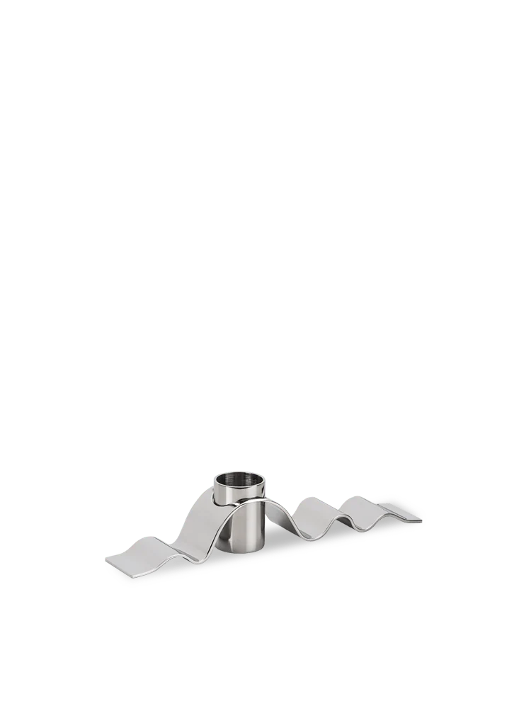 Icon Kerzenständer wave steel