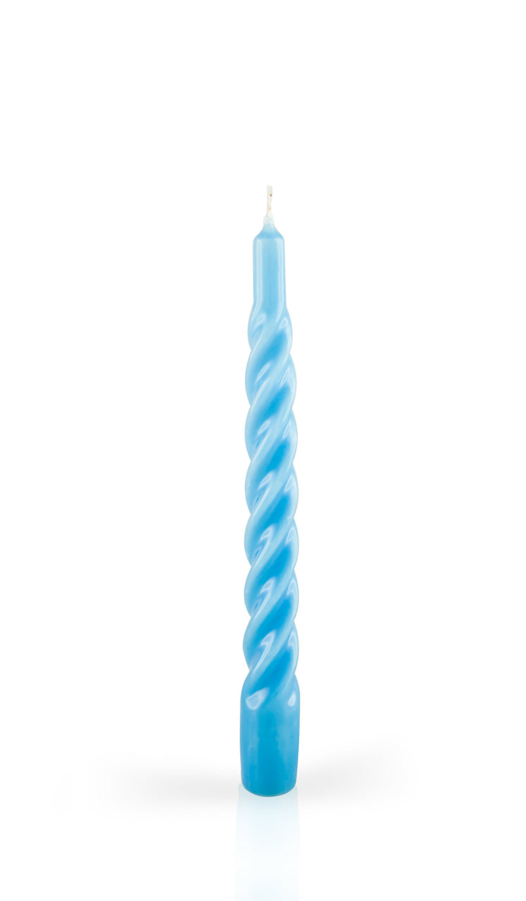 Twisted Candle baby blue