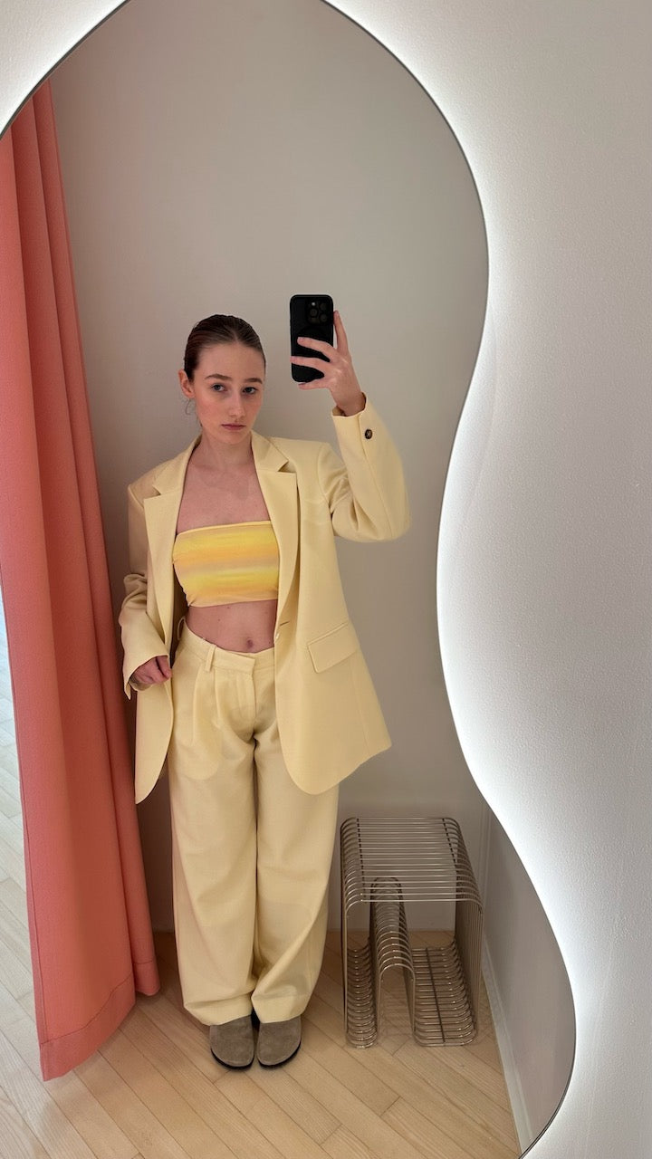 Mikie Aurora Bandeau Top yellow